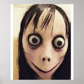 De momo Creepy Challenge Reddit Hoax Challenge Poster