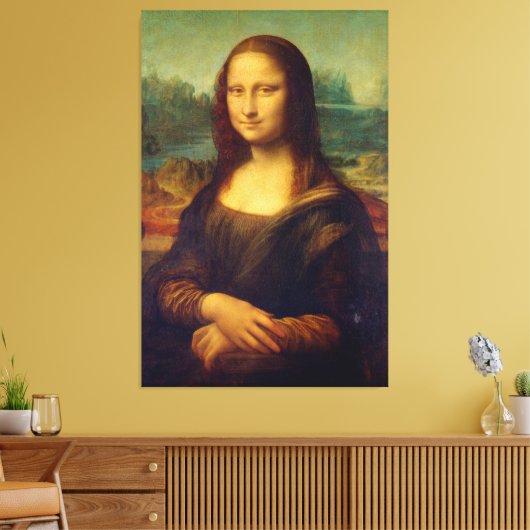 De Mona Lisa Canvas Afdruk (Insitu (Woonkamer))