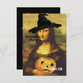 ~ de Mona Lisa dans des invitations de partie de (Devant / Derrière)