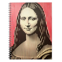 De Mona Lisa in BAUHAUS optische illusie stijl