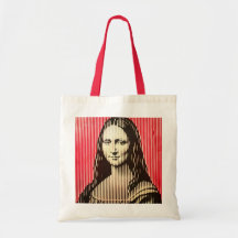 De Mona Lisa in BAUHAUS optische illusie stijl