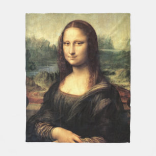 De Mona Lisa Leonardo da Vinci Fleece Deken