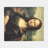 De Mona Lisa Leonardo da Vinci Fleece Deken (Voorkant (Horizontaal))