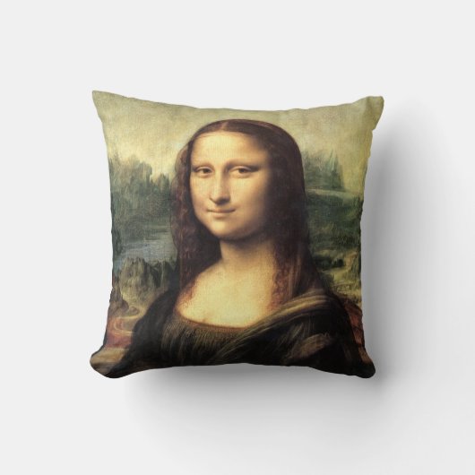 De Mona Lisa Leonardo da Vinci Kussen (Voorkant)