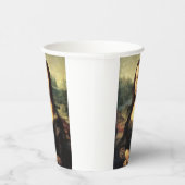 De Mona Lisa Leonardo da Vinci Papieren Bekers (Rechts)