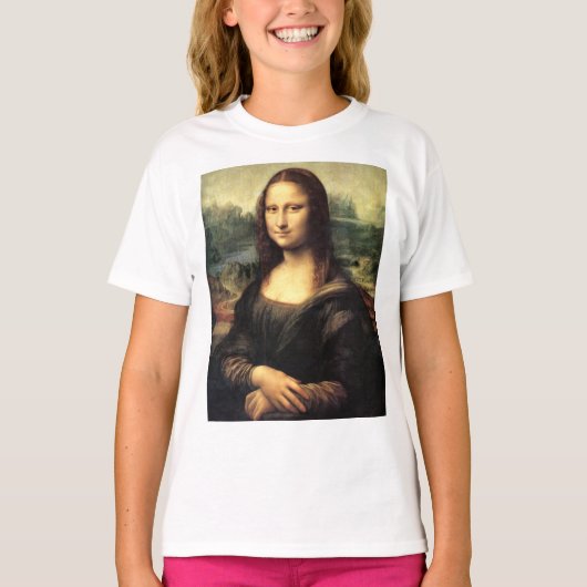 De Mona Lisa Leonardo da Vinci T-shirt (Voorkant)