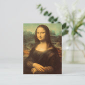 De Mona Lisa van Leonardo da Vinci Briefkaart (Staand voorkant)