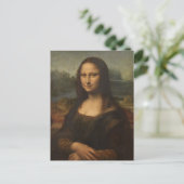 De Mona Lisa van Leonardo da Vinci Briefkaart (Staand voorkant)