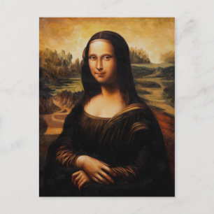 De Mona Lisa van Leonardo Da Vinci Briefkaart