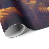 De Mona Lisa van Leonardo Da Vinci Cadeaupapier (Rol Hoek)