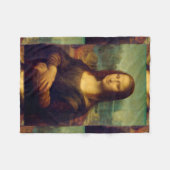 De Mona Lisa van Leonardo Da Vinci Fleece Deken (Voorkant (Horizontaal))