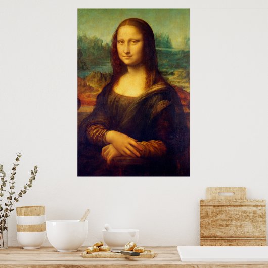 De Mona Lisa van Leonardo Da Vinci Poster (Keuken)