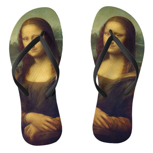 De Mona Lisa van Leonardo Da Vinci Teenslippers (Voetbed)