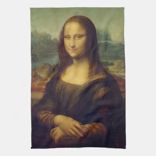 De Mona Lisa van Leonardo Da Vinci Theedoek (Verticaal)