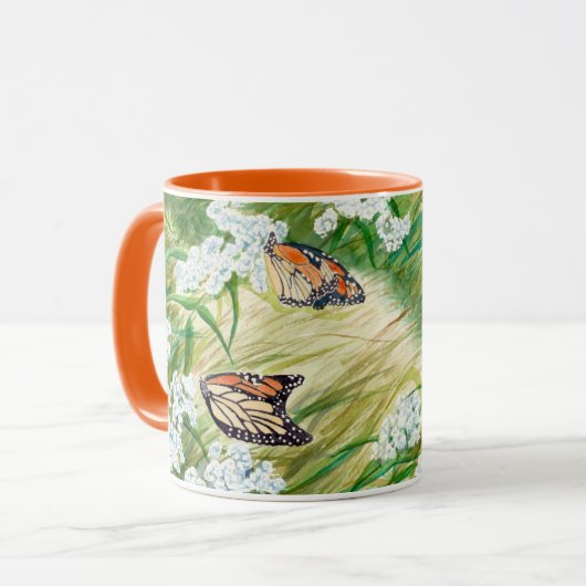De Monarch Butterfly Coffee Mok (Voorkant links)