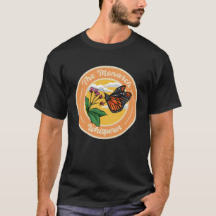 De monarch fluisteraar entomoloog monarch boter t-shirt