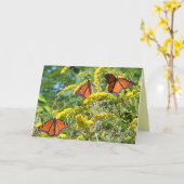 De Monarchen - Blank Wenskaart Kaart (Gele Bloem)