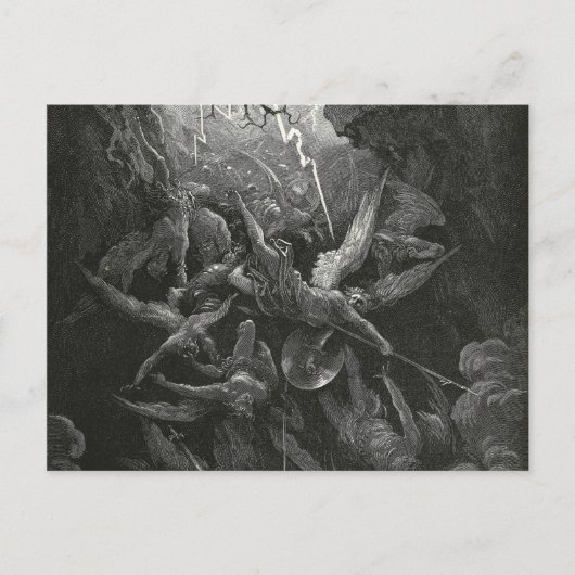 De mond van de hel van Gustave Dore Briefkaart (Voorkant)