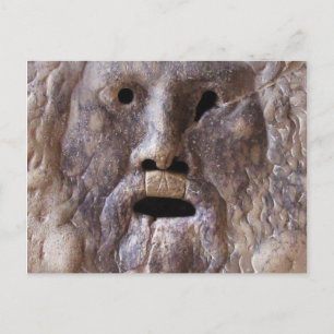 De mond van de waarheid-Romeinse sculptuur Briefkaart