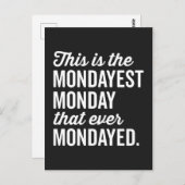 De Mondayest Maandag Funny Quote Briefkaart (Voorkant / Achterkant)