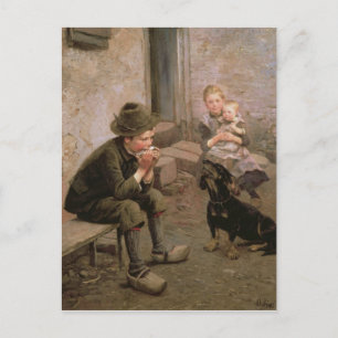 De mondorgaanspeler briefkaart