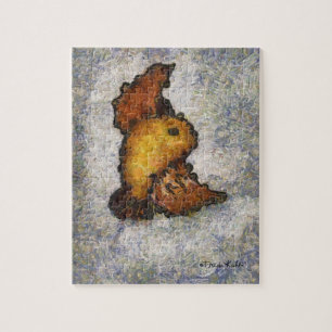 De monet-Stijl van Frida Kahlo het Schilderen van Legpuzzel