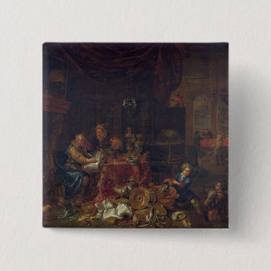 De Moneylenders Vierkante Button 5,1 Cm