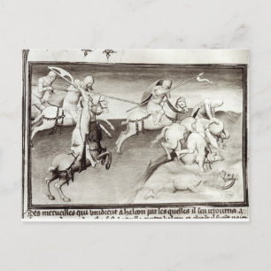 De Mongol-leider, Hulagu, khan van de Ilkhanaat Briefkaart