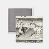 De Mongol-leider, Hulagu, khan van de Ilkhanaat Magneet (Voorkant / Achterkant)