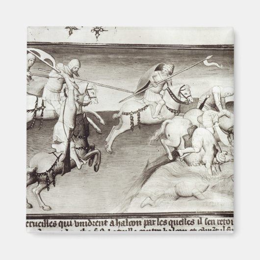 De Mongol-leider, Hulagu, khan van de Ilkhanaat Magneet (Voorkant)