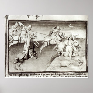 De Mongol-leider, Hulagu, khan van de Ilkhanaat Poster