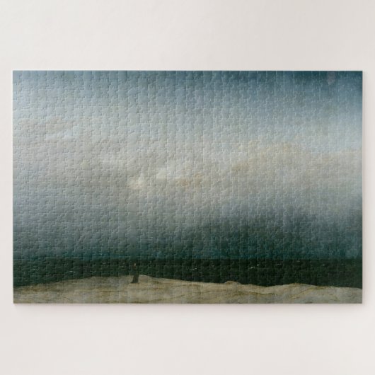 De monnik bij het Zee: Caspar David Friedrich Legpuzzel (Horizontaal)