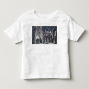 De monniken bedekken koning met drape Camenz Conve Kinder Shirts