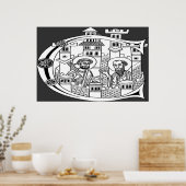 De monniken van Kells Poster (Keuken)