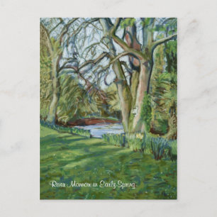 De Monnow bij de Allt-yr-Ynys in de vroege lente Briefkaart