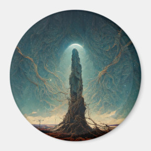 De monoliet 2 Fantasy Sci-Fi Art Magneet