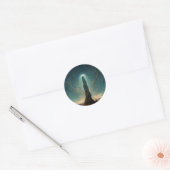 De monoliet 2 Fantasy Sci-Fi Art Ronde Sticker (Envelop)