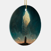 De monoliet 3 Fantasy Sci-Fi Keramisch Ornament (Rechts)