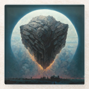 De monolith Fantasy Sci-Fi Art Glazen Onderzetter