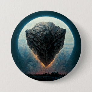De monolith Fantasy Sci-Fi Art Ronde Button 7,6 Cm