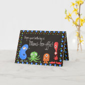 De mons-ter-Iffic Leuke Kaarten van de Verjaardag (Gele Bloem)