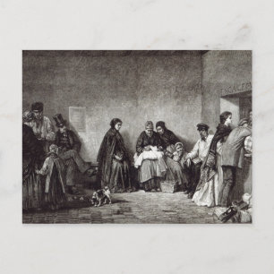 De Mont de Piete, uit 'vrijetijdsbesteding', 1891 Briefkaart