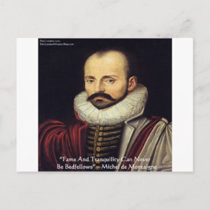 de Montaigne "Slaapkamergenoten" Wijsheid Citaat C Briefkaart