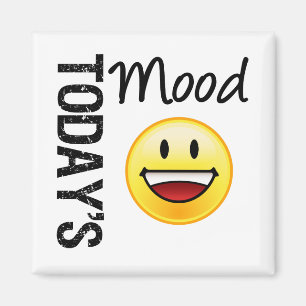De Mood Emoticon Toothy Smile van vandaag Magneet
