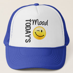 De Mood Emoticon Winking van vandaag Trucker Pet