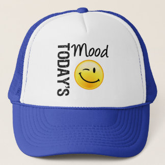 De Mood Emoticon Winking van vandaag Trucker Pet
