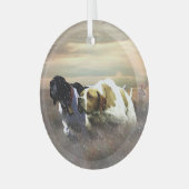 De mooie aanwijzer glas ornament (Voorkant links)