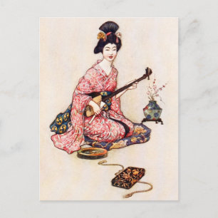 De mooie danser van Yedo Briefkaart