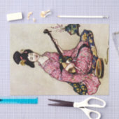 “De mooie danseres van Yedo” van Warwick Goble Tissuepapier (Craft)