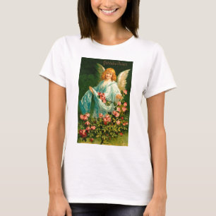 De mooie Duitse Vintage Engel van Pasen T-shirt